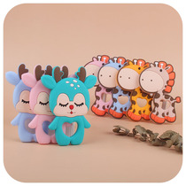 New Infant Supplies Cartoon Animal Elk Deer Plum Blossom Deer Bites Gum Baby Creative Grindle Teeth Stick Toy Tooth Gum