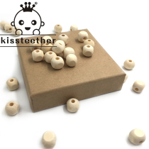 12mm cube double-hole woolen solid wood wood woody wood square bead handmade DIY lacquer art painted matching material