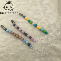 DIY beads star pacifier chain INS baby anti-drop chain clip hand grab molar toy sensory Enlightenment toy