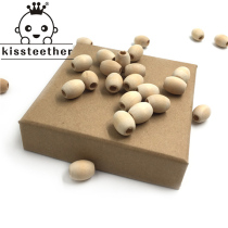 DIY handmade ornament accessories Materials 12 * 15mm wood rice beads Beads Raw wood color rice beads