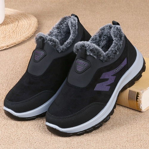 Зимние слипоны, обувь, утепленные туфли, нескользящие сапоги для матери