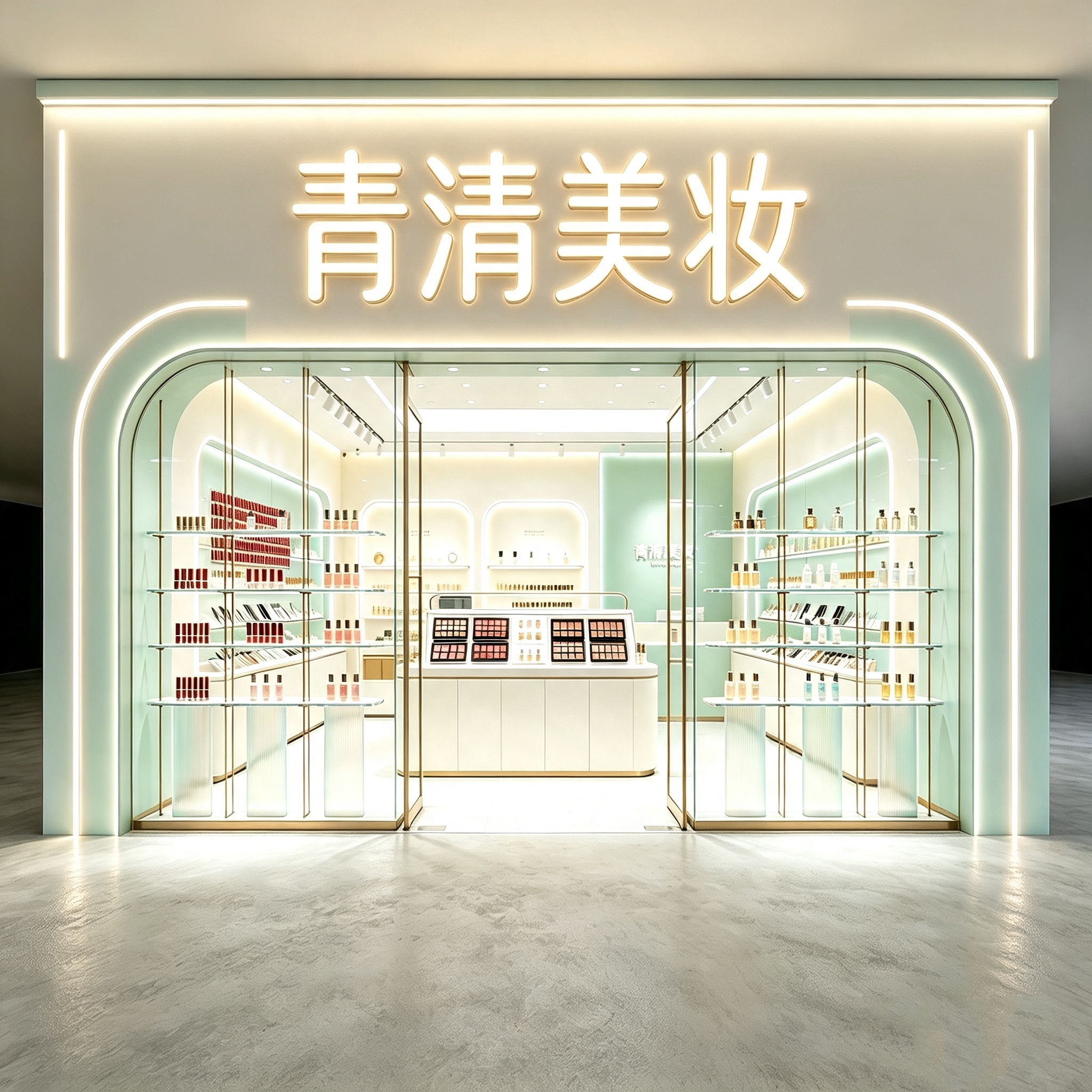 青清美妆洗护批发店的LOGO