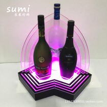 LED bar light-emitting wine seat Laser wine base Nightclub KTV champagne underwater seat XO wine tray Laser wine seat