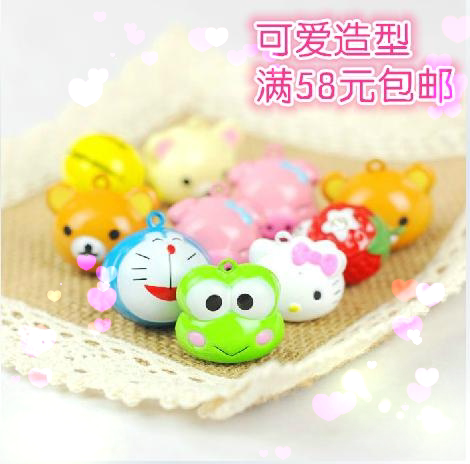 Small Tail Diy Hand Accessories Material Dazzling Pet Cartoon Bell Cat Dog Neck Neckline Decorative Pendant