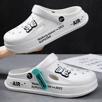 Japan Dongle Shoes Mens Summer Tide Non-slip Baotou Cool Tug Fashion Outside Wearing Thick Bottom Slippers 100 Comfortable Sandals