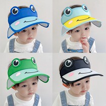 Japanese childrens empty top hat sunscreen sunscreen Anti-UV men and women baby pull plate retractable large eatery outdoor