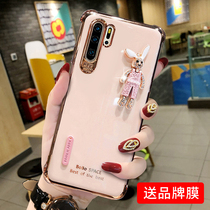 Huawei p30pro mobile phone shell plating tide brand p30 new cartoon rabbit all-inclusive anti-drop p30pro net red ultra-thin female models p30 creative personality high-end light luxury for P30Pro protection