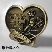 Metal Carnation love ornaments retro office desk creative table European jewelry nostalgic Mothers Day gift