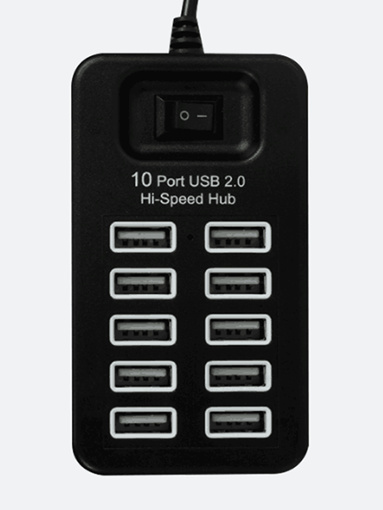 USB Hub Splitter One-To-Four, One-To-Ten Converter, High-Speed Expansion 10-Port Hub Hub Expander