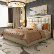 Light luxury and modern minimal bed reservoir double bed 1 85 m American master - bedroom soft wedding bed type