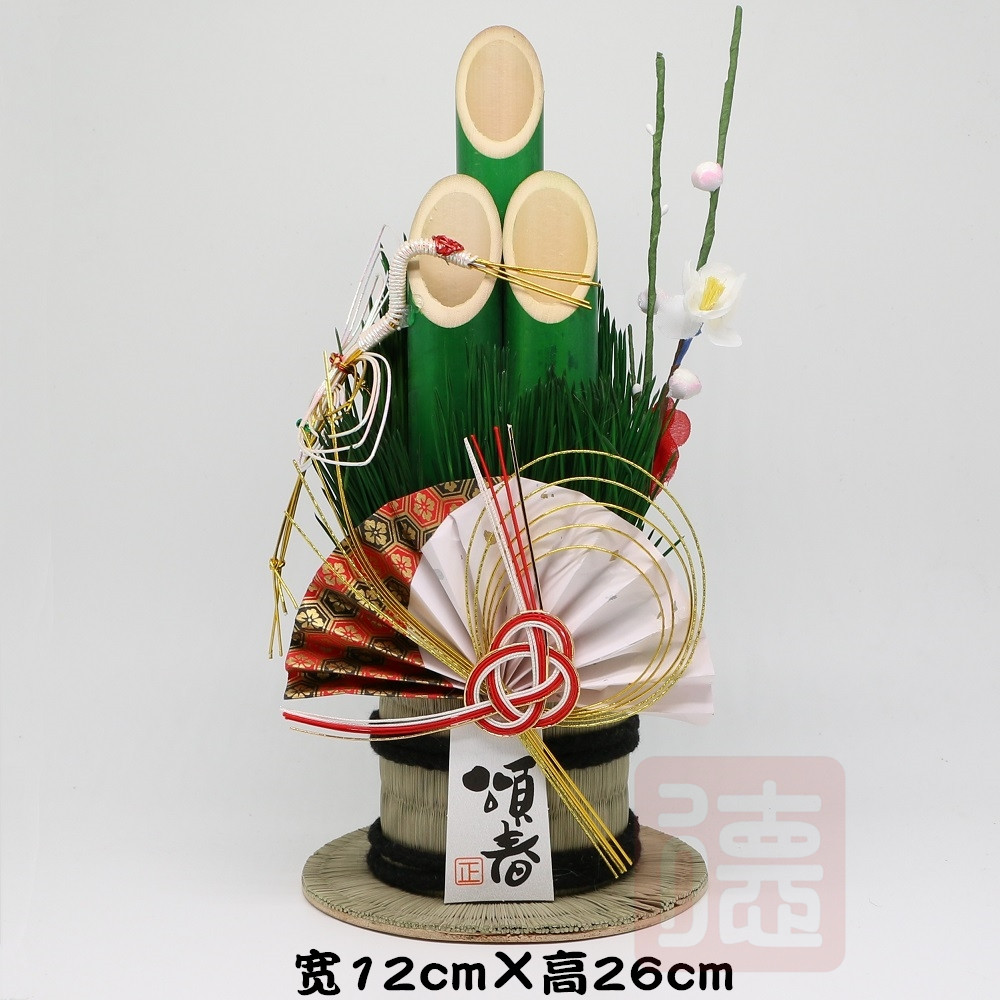 正月饰寿司料理店门松装饰品日式新年摆设开店送礼桌面稻草摆件-阿里巴巴