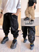 (Broken code clearance) small crooked childrens clothing VG original national tide 2021 middle and large children light long anti mosquito pants