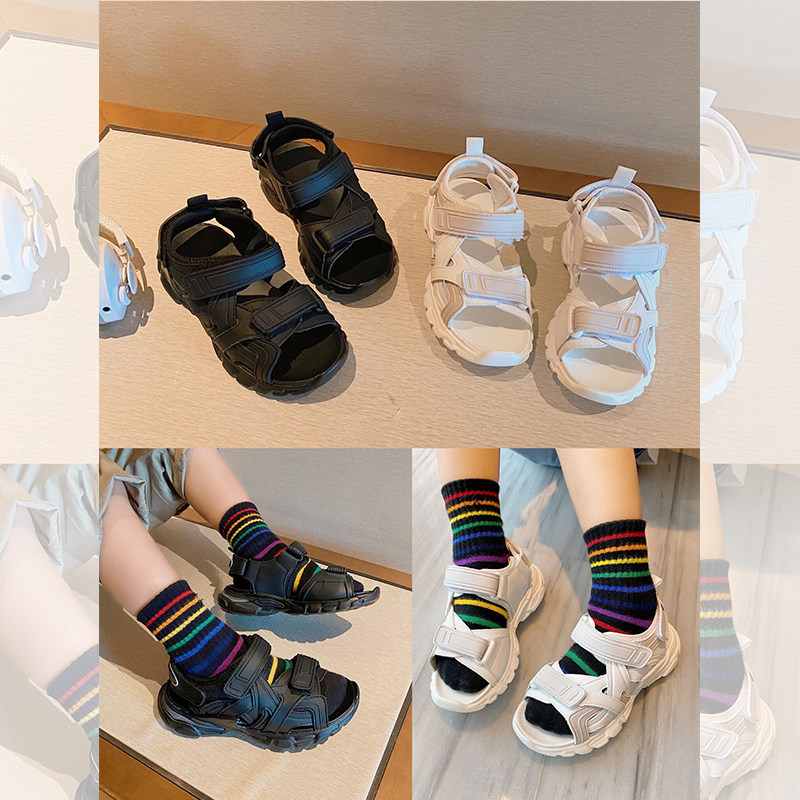 (Break Code Flush) Little Crooked Home 2021 Boy's new sandals Children CUHK Children's Summer Toes Shoes