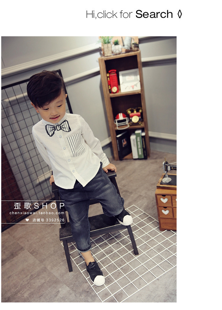 Chemise enfant à manche longue - Ref 2083979 Image 17