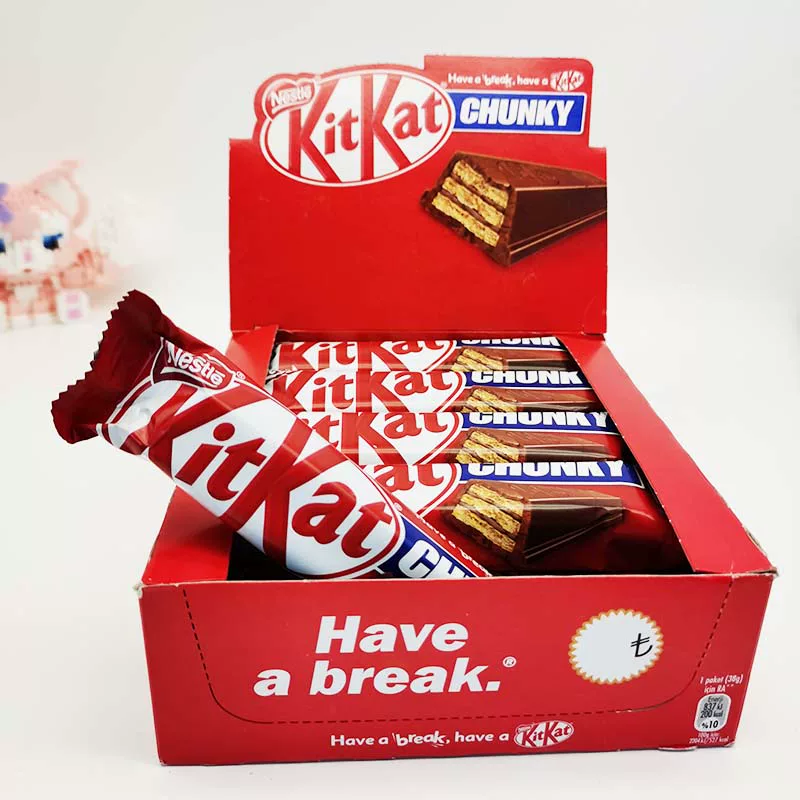 10 бесплатная доставка Nestle Kitkat Chunky шоколадные батончики 38Г*12шт