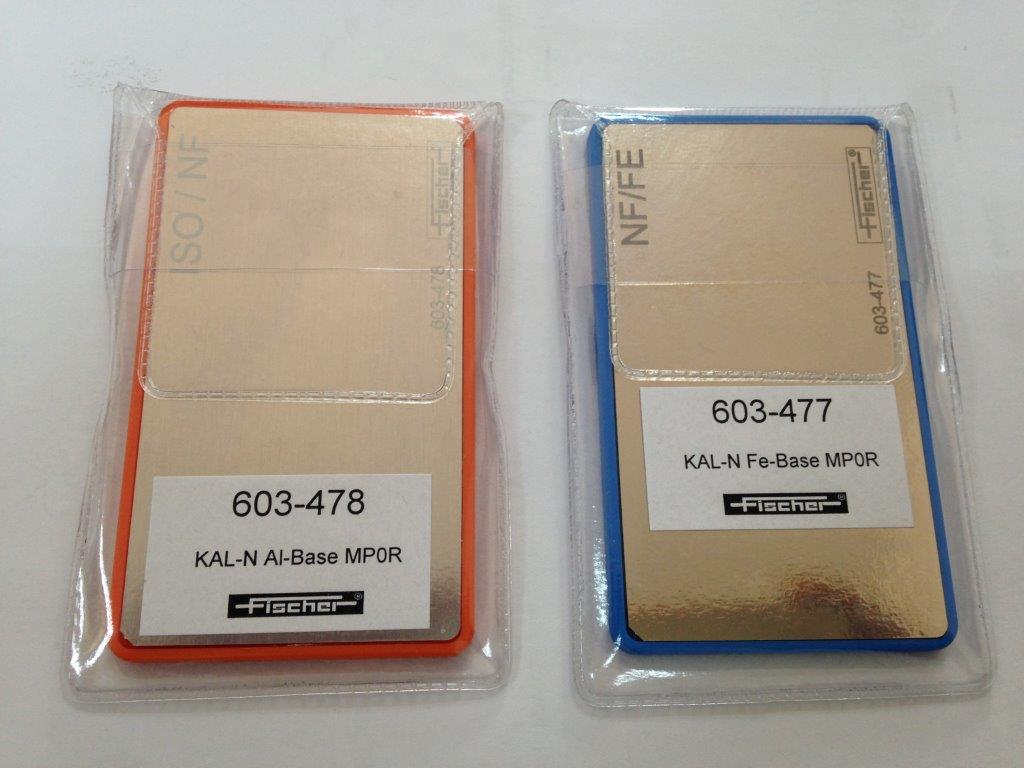 Fischer film thickness gauge calibration plate 603-477 8 iron-based aluminum-based calibration plate mpo film thickness gauge calibration plate