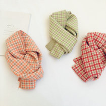 Scottish style childrens scarf autumn and winter New color small plaid Korean version of wild baby warm wool collar