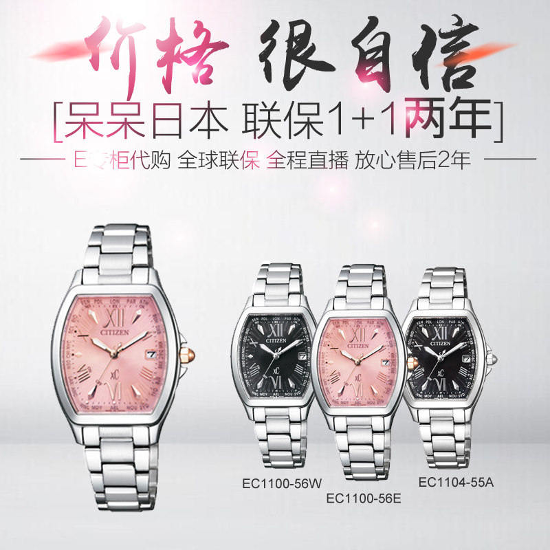 Citizen Eco-kinetic Radio Wave Women's Watch EC1100-56E 56W EC1104-55A Sapphire