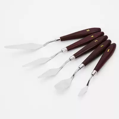 Multi-provincial oil painting scraper commonly used 5-piece set of oil painting knife Pigment knife Pick pigment knife gouache pigment knife