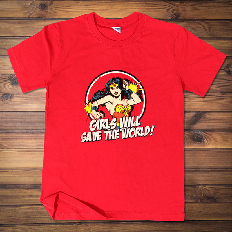 Wonder Woman Batman V Superman Dawn of Justice Short-Sleeved Merchandise Wonderwoman Top Loose T-Shirt Wonder Woman Batman V Superman Dawn of Justice Short-Sleeved Merchandise Wonderwoman Top Loose T-Shirt