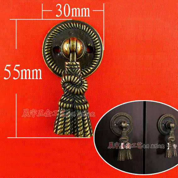 B113 Small handle Antique retro - Chinese crafts furniture accessories European wardrobe decoration accessories