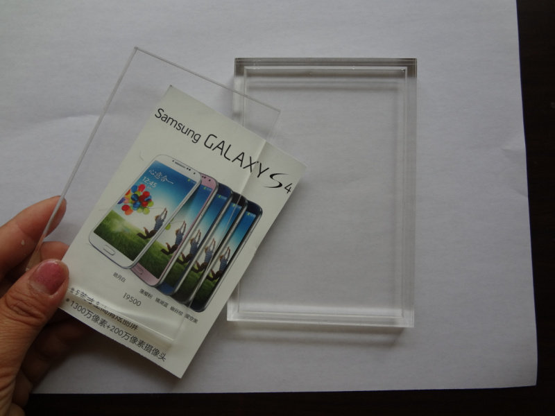 Apply Apple price tag flat crystal logo ID sign Bathroom Transparent Table Cards 14 * 9 Presentation cards