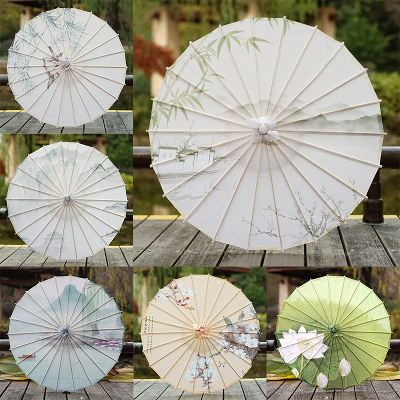 Oil paper umbrella to the ancient Chinese style female classical dance theatre craftsmanship umbrella indoor ceiling umbrella