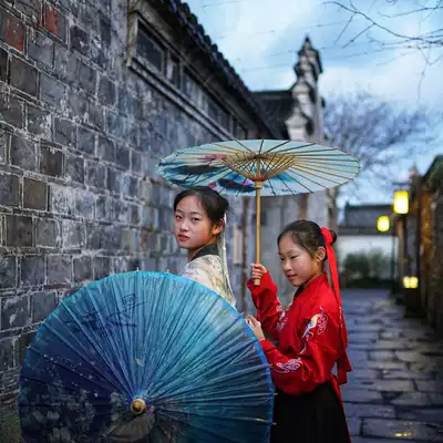 Oil Paper Umbrella Ancient Wind Tung Oil Umbrella Old Hand Classical Umbrella Rainproof Sunscreen Photography Wedding Props Female Hanfu Umbrella