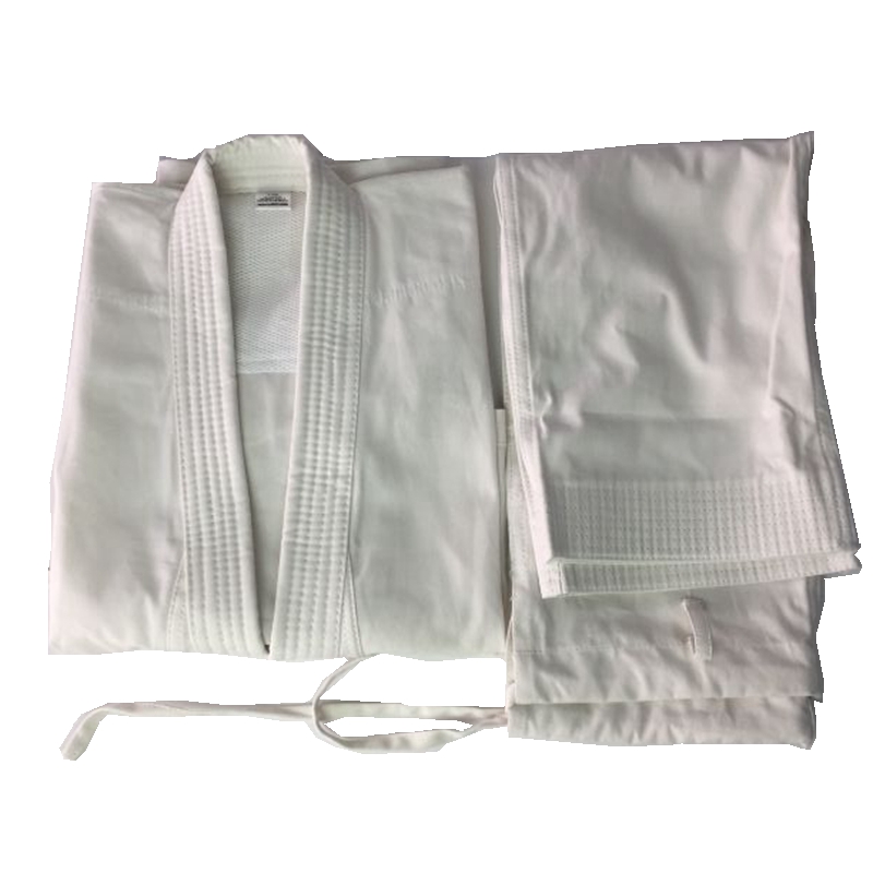 10 ounces Cotton canvas standard karate suits are available for national competition with WKF certified products