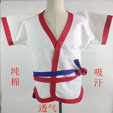 Форма для борьбы 传统摔跤服/红蓝双面 中国式摔跤衣 褡裢跤衣