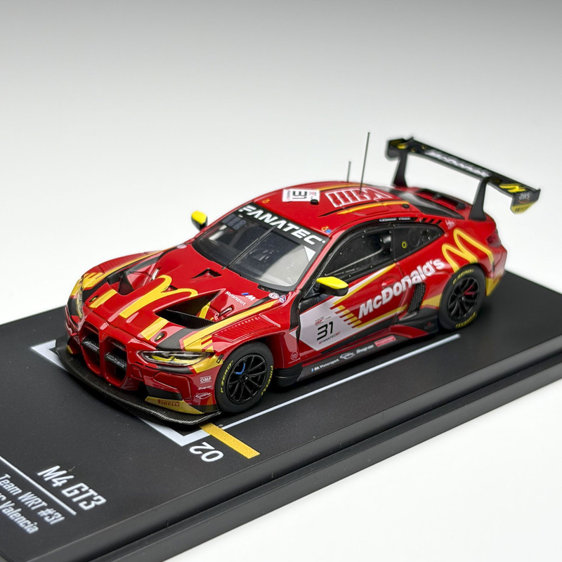 Zero Blaast Model 1:64 M4 Gt3 Mcdonald's No. 31 Alloy Car Model