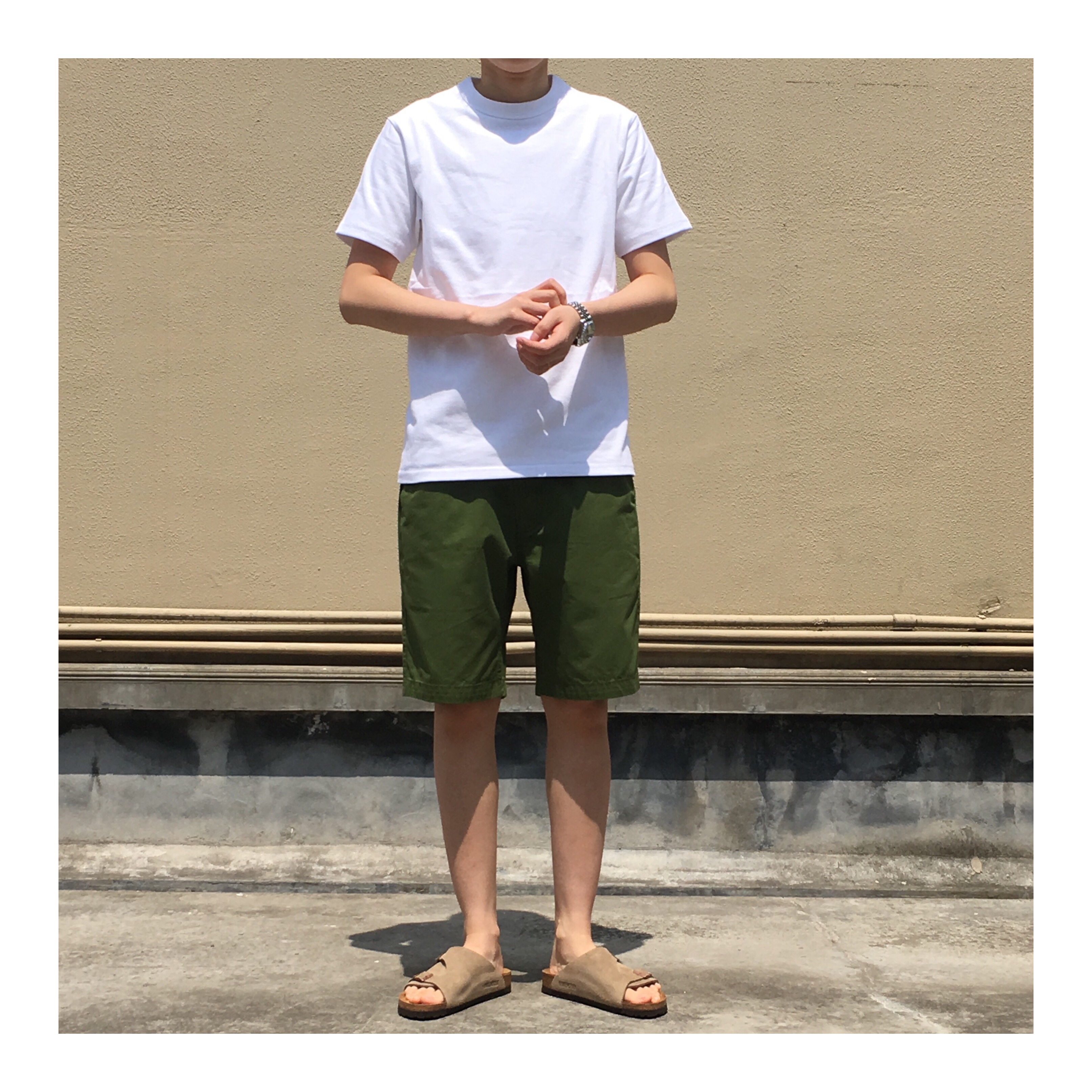 Áo thun nam UAZC 17SS nguyên bản nặng màu cơ bản dày, dày cơ bản dành cho nữ áo thun pierre cardin