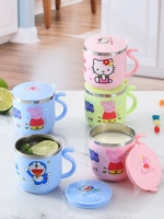 Детская защитная ручка со стаканом для домашнего использования из нержавеющей стали для детского сада