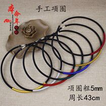 Hand-woven adult female short necklace choker collar famous family style original jewelry red rope decorative necklace