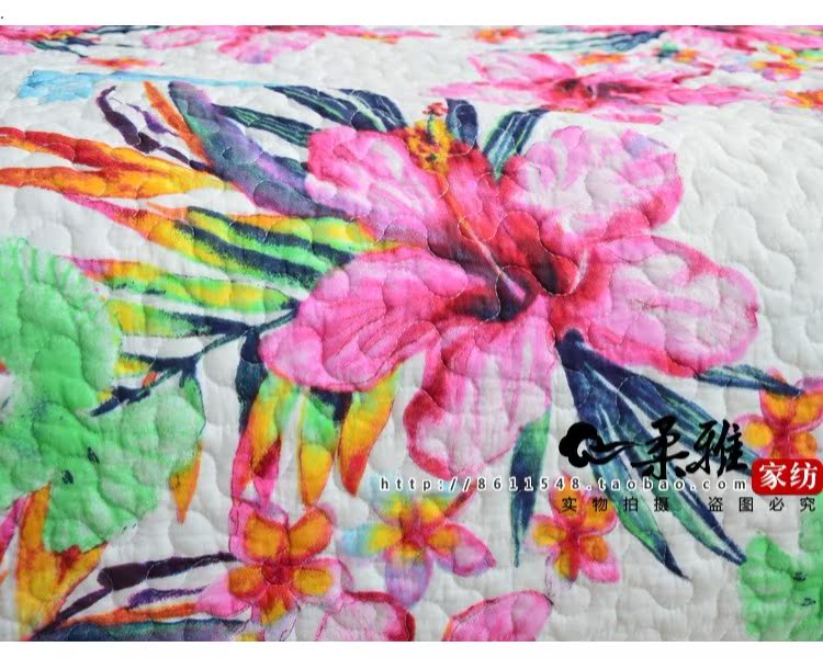 Pad bông mùa thu được chần bằng bông điều hòa quilting đôi được mùa hè giặt chăn mỏng trải giường ba mảnh drap giường hàn quốc