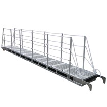 Aluminum alloy Bridge springboard gangway dock ladder boarding aluminum ladder Arc stepping step boarding ladder shore ladder