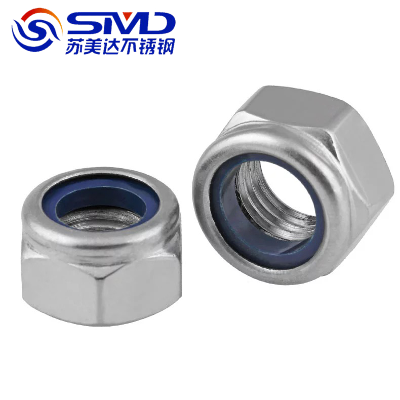 304 stainless steel nylon lock nut lock nut self lock nut M3 - M20 spot sales