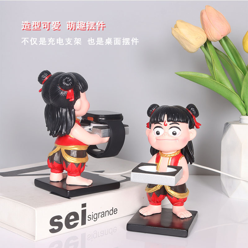 Nezha Huawei Watch Magnetic Charging Stand Nezha Anime Figurine Suitable for Apple Xiaomi Watch Charging Stand Nezha Huawei Watch Magnetic Charging Stand Nezha Anime Figurine Suitable for Apple Xiaomi Watch Charging Stand
