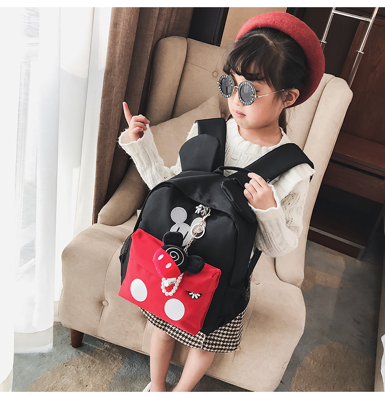 Ba lô Mickey Minnie dễ thương cho trẻ em Ba lô thời trang Nam nữ nhẹ nhàng đi du lịch ba lô - Túi bé / Ba lô / Hành lý túi xách trẻ em