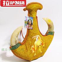  Tibetan specialty pure grain barley wine white wine cowhide sac yak horn sweat and blood horse 52 degrees barley wine 