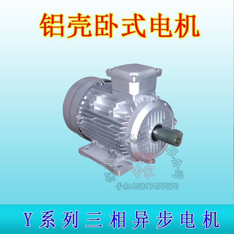 Y series three-phase asynchronous motor Y100L-2 3KW 2 level 2800 turn aluminum shell stand horizontal motor