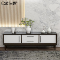 New Chinese style solid wood TV cabinet Modern simple small apartment living room Zen TV cabinet Household custom furniture