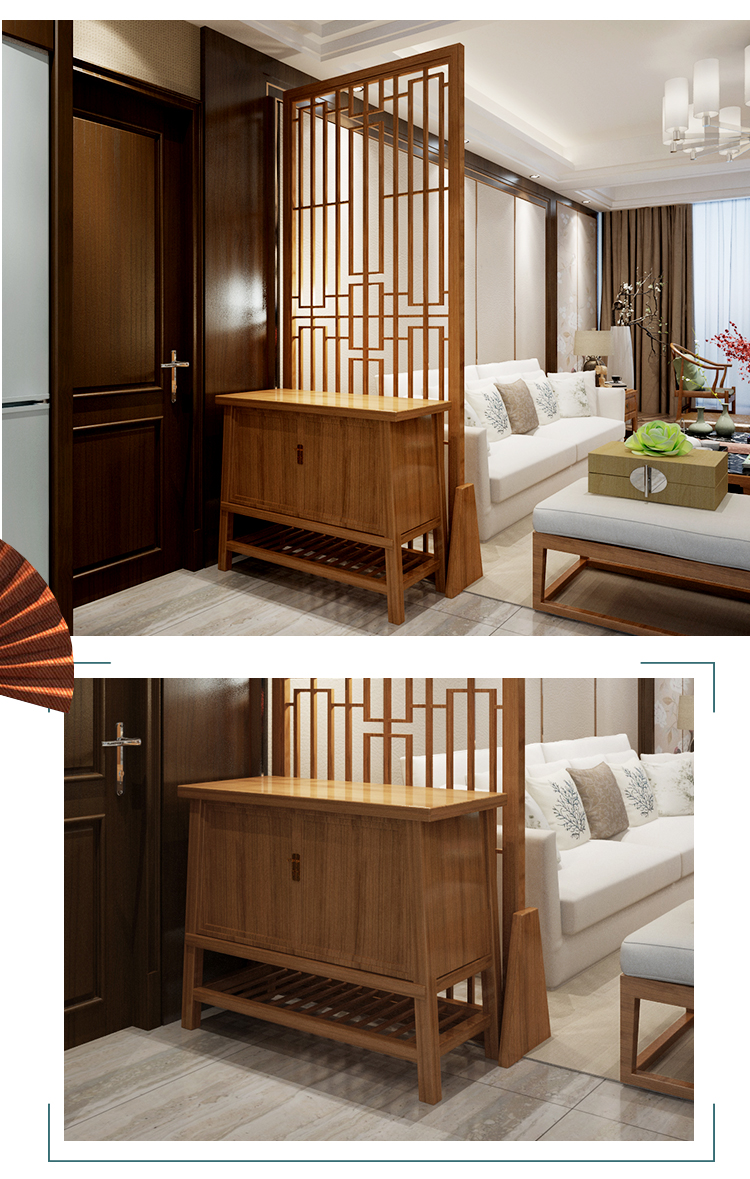 Trung Quốc mới màn hình phân vùng phòng khách đơn giản hiện đại lối vào tủ trang trí nội thất phòng ngủ khách sạn rắn gỗ màn hình rỗng - Màn hình / Cửa sổ kệ vách ngăn phòng khách
