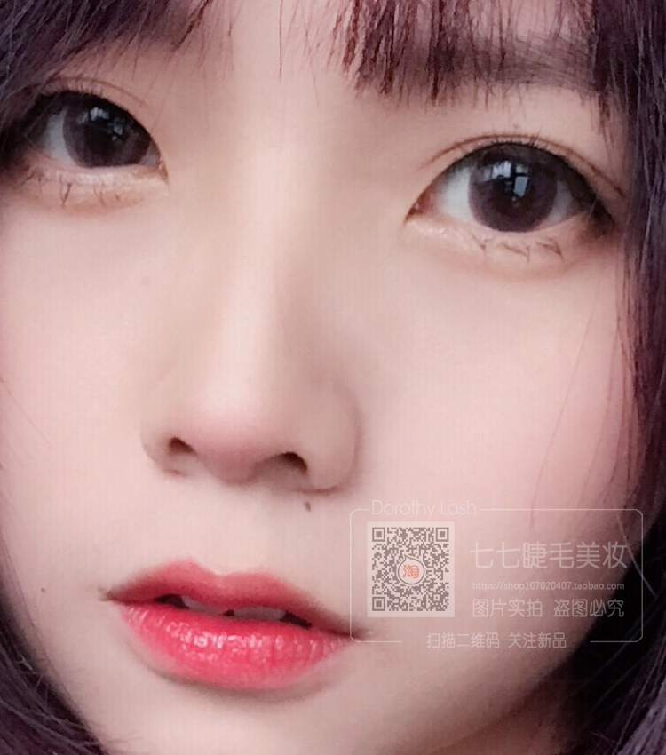 Tự nhiên ngắn khỏa thân trang điểm mô phỏng thực tế màu đen duy nhất mí mắt đôi cứng stem lông mi giả COS sharp mẹo lash mi giả gân trong