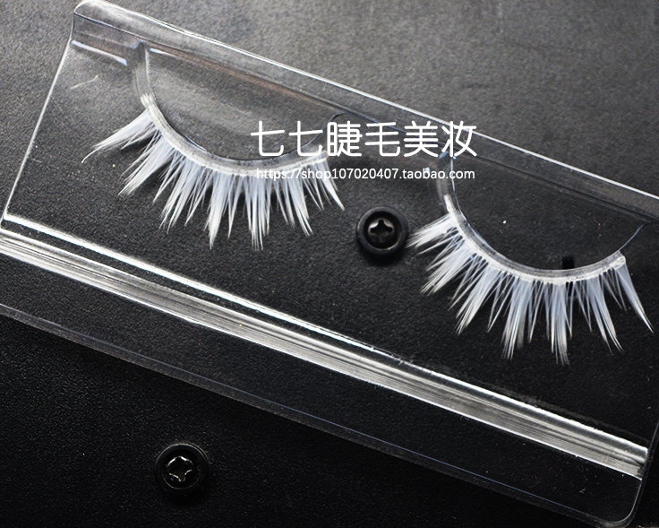 Anime COSPLAY trắng lông mi giả có thể sơn riêng của họ DIY màu nhuộm kim cương đá quý đất nước keo kích mí