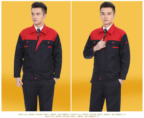 Mùa thu và mùa đông overalls quần áo nam tùy chỉnh phù hợp dài tay chống dày nhà máy xưởng xưởng quần áo bảo hiểm lao động quần áo áo sơ mi kiểu đồ bộ may vải thun bông