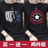 Tide, мужская хлопковая толстовка, утепленный лонгслив, трендовое брендовое термобелье, осенний, свободный крой