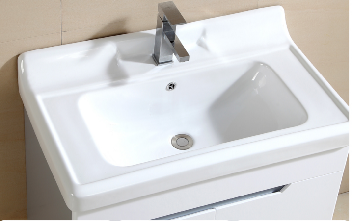 Bath-room cabinet basin washbasin semi-embedded washbasin rectangular table basin integrated midside basin