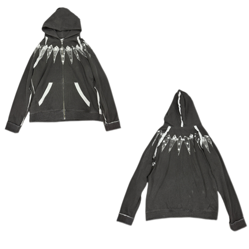 Exclusive In-Stock - Time Theend, Not Undercover 05Aw, First Generation Clown Black and Gray Hoodie Exclusive In-Stock - Time Theend, Not Undercover 05Aw, First Generation Clown Black and Gray Hoodie