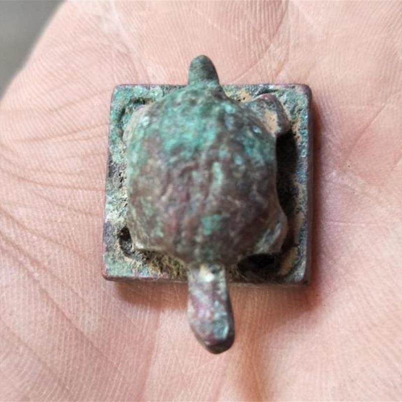 Handai Jo Jo Jo Jo Bronze Seal Turtle Print Pack Old Button PRINTED BAG OLD PULP PURE BRONZE SQUARE PRINTED ANCIENT PLAY COLLECTION